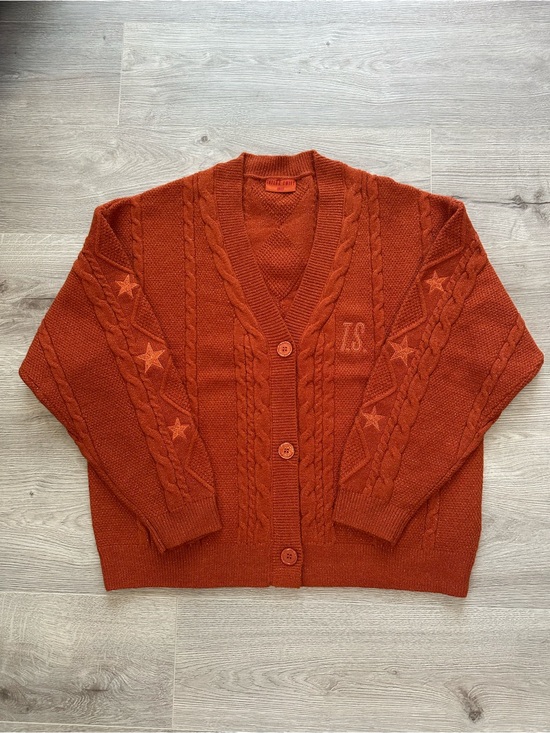 Taylor Swift Sweaters - Taylor Swift The Life of a Showgirl TLOAS Cardigan Size M/L Burnt Orange Oversiz